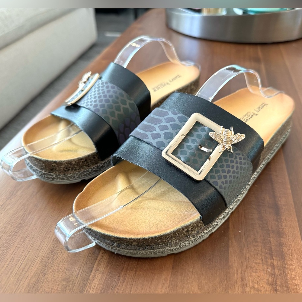 Henry Ferrera Bee Buckle Comfort Sandals